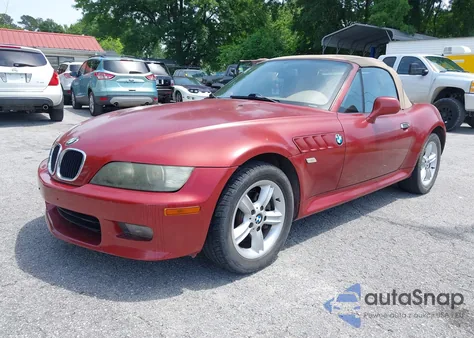2002 BMW Z3 2.5I z USA, uszkodzony, nr VIN 4USCN33472LM06416